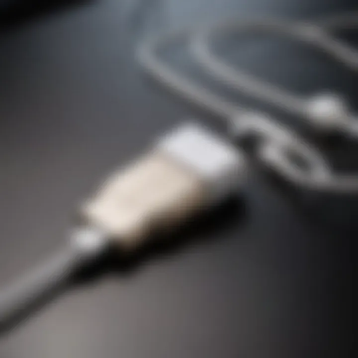 Innovative USB-C to iPhone adapter in use