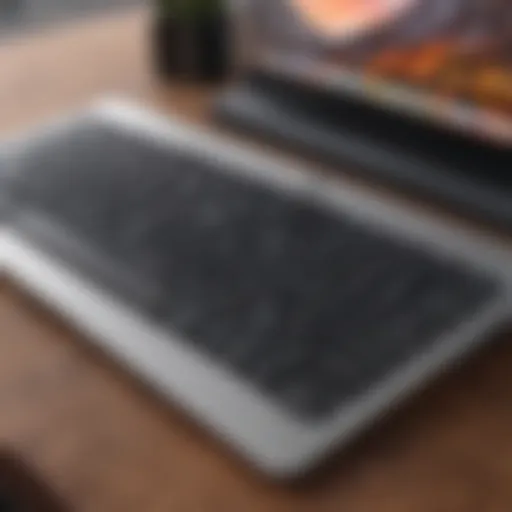 Elegant Apple MacBook Pro wireless keyboard on desk