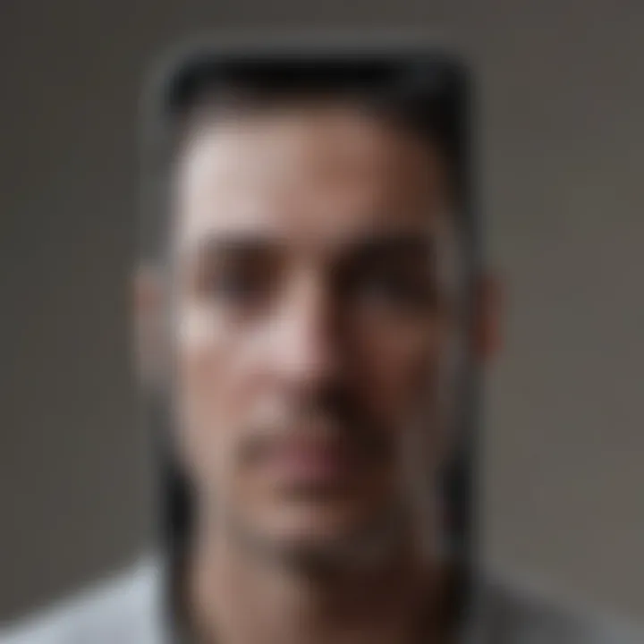 Face ID component diagram on iPhone XS Max