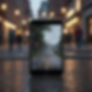 Precise Location Tracking Illustration of iPhone with location pin