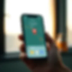 Illustration of Find My iPhone interface with location pin