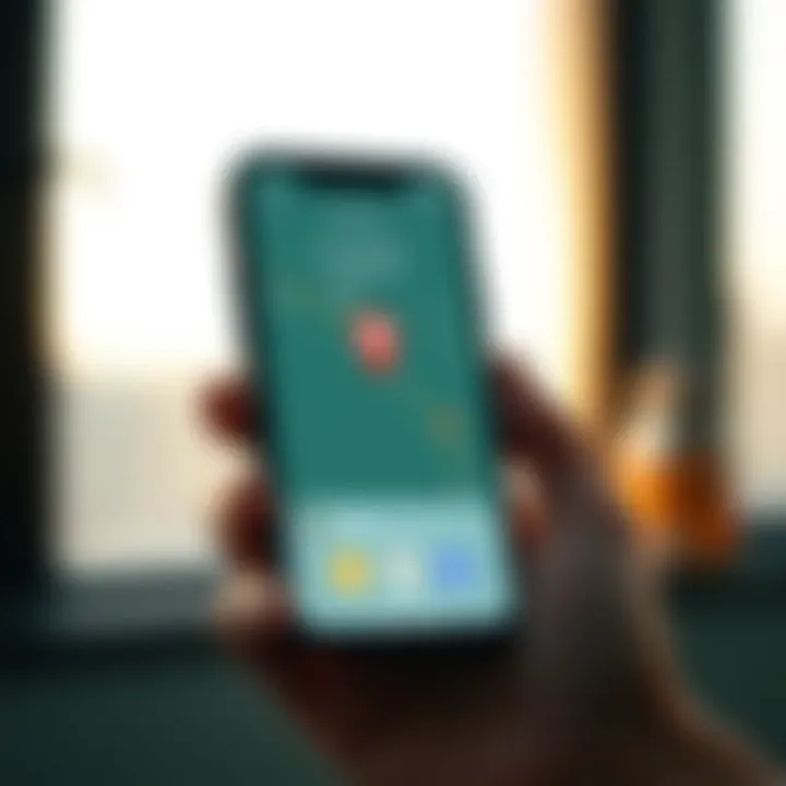 Exploring the Find My iPhone Interface Illustration of Find My iPhone interface with location pin