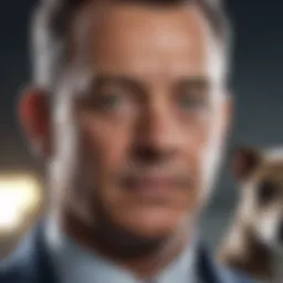 Actor Tom Hanks in Greyhound movie poster