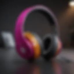 Stylish Beats Studio headphone covers in vibrant colors