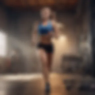 The Influence of HIIT on Caloric Burn Illustration showcasing the impact of High-Intensity Interval Training on caloric expenditure