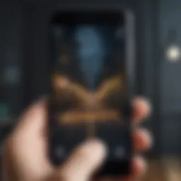 iPhone home screen featuring a personalized photo