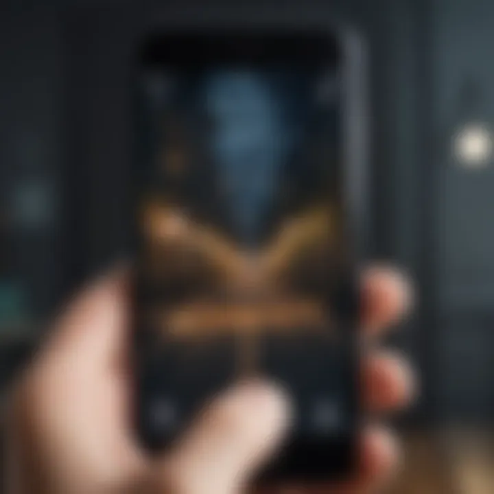 iPhone home screen featuring a personalized photo