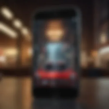 Preview of an iPhone displaying a custom animated wallpaper