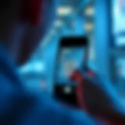 Demonstration of barcode scanning on an iPhone screen