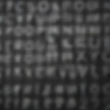 Popular Typefaces Overview Visual representation of popular typefaces