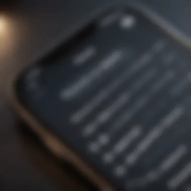 Notifications Settings for Vibrate Detailed view of iPhone notifications settings screen