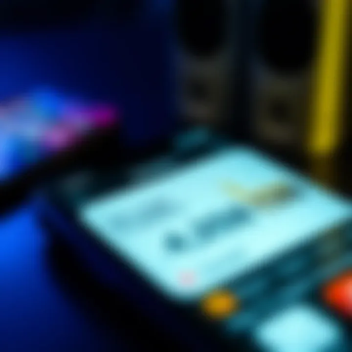 Close-up of an Apple device displaying app usage statistics