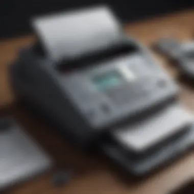 Cutting-Edge Fax Technology Innovative fax technology on smartphone screen