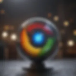 Mac desktop displaying Google Chrome download page