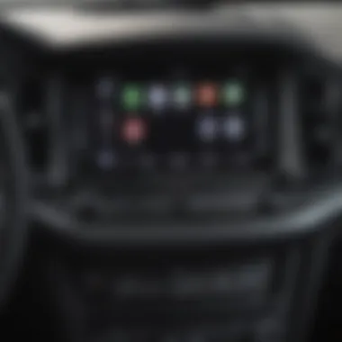 Apple CarPlay Interface on Ford Escape Dashboard Ford Escape dashboard showcasing Apple CarPlay interface