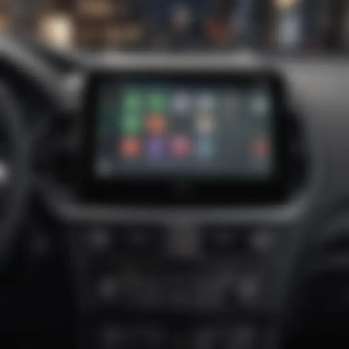 Detail view of Apple CarPlay features in Ford Escape