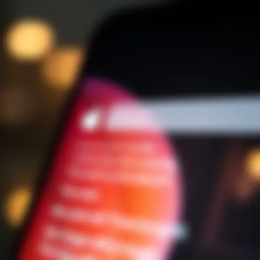 Apple Music Interface with Lyrics Visual representation of Apple Music interface showcasing lyrics