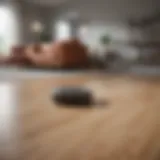 Roomba in a modern living room environment