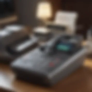Integrating iPhone with Traditional Faxing Devices iPhone connected to fax machine