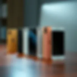 A side-by-side comparison of different iPhone SE models showcasing their design evolution.