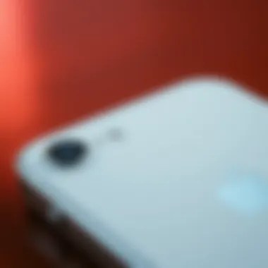 A detailed view of the specifications of the iPhone SE highlighting its technical features.