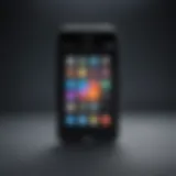 Abstract concept of iPhone widget icons