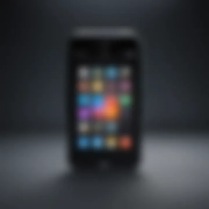 Abstract concept of iPhone widget icons