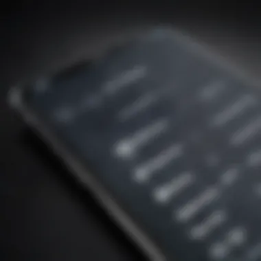 Intricate Interface Overview Illustration depicting iPhone X recovery mode interface