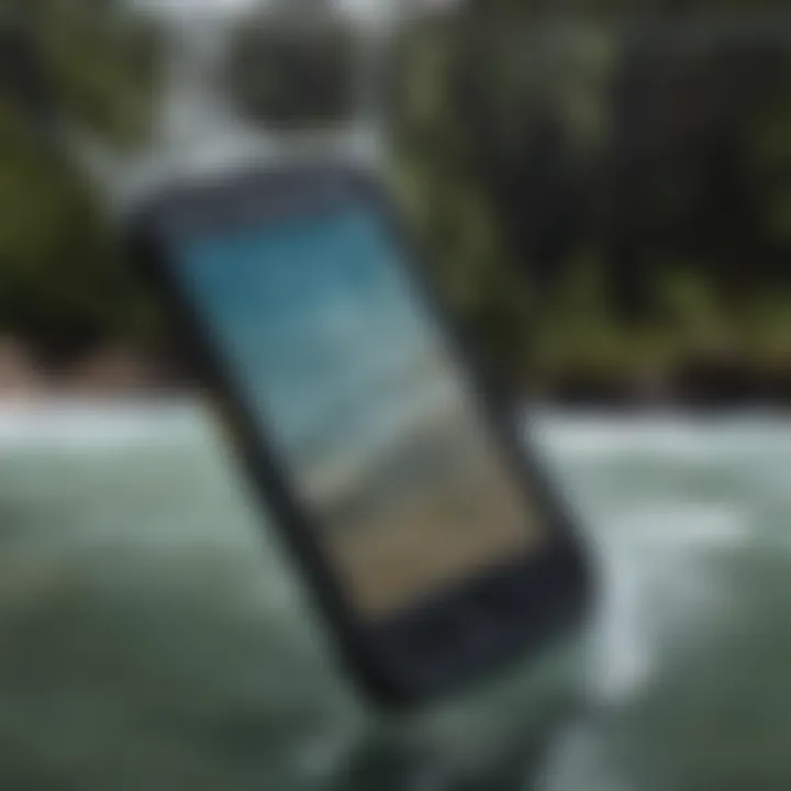 LifeProof case submerged in water demonstrating waterproof capabilities