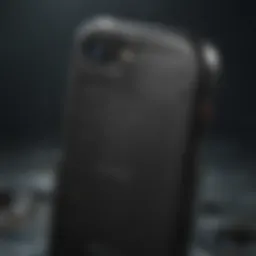 Detailed view of LifeProof waterproof case showcasing its design and material