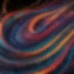 A vibrant abstract live wallpaper showcasing swirling colors