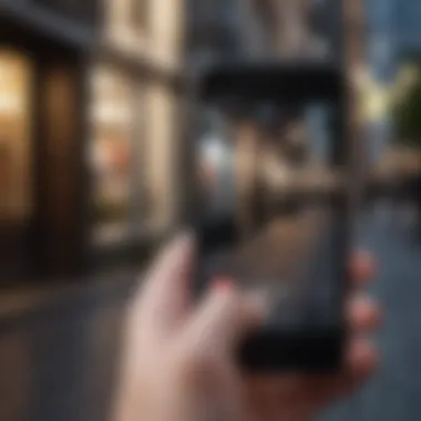 Location Services Activation Finger tapping on 'Location Services' in iPhone settings