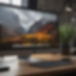 Professional Workspace with Macbook Pro