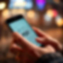 User engaging with PDF markup on iPhone screen