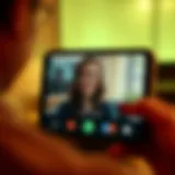 Setting up FaceTime screen sharing on a device