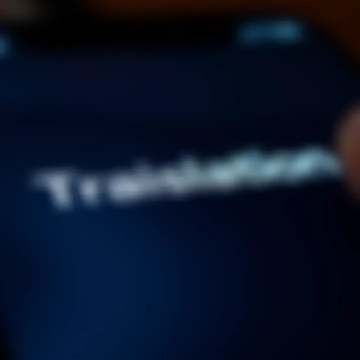 Highlighting Text for Translation Highlighting text for translation on iPhone