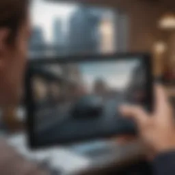 A user annotating a video on CloudApp platform, showcasing collaboration features.