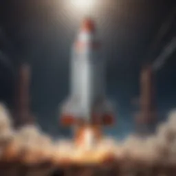 Abstract illustration of a rocket symbolizing productivity boost