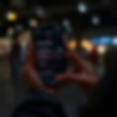 Personalizing AirTag Settings for Enhanced Tracking User customizing AirTag settings in the app