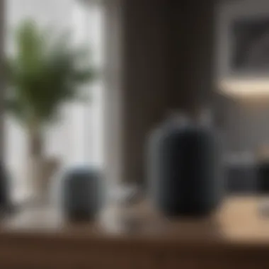 HomePod Mini showcasing its seamless integration in a modern home setting