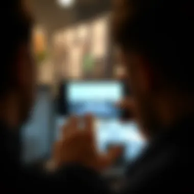 User navigating the Move to iOS app interface