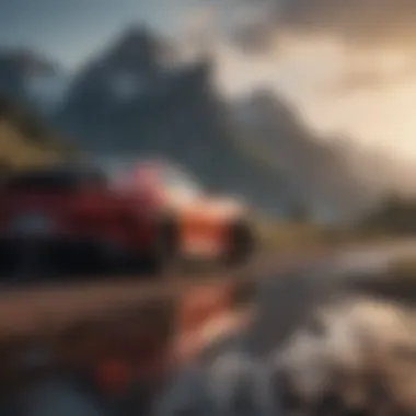 Visually Stunning Landscape in Show A visually stunning landscape featured in an Apple TV show