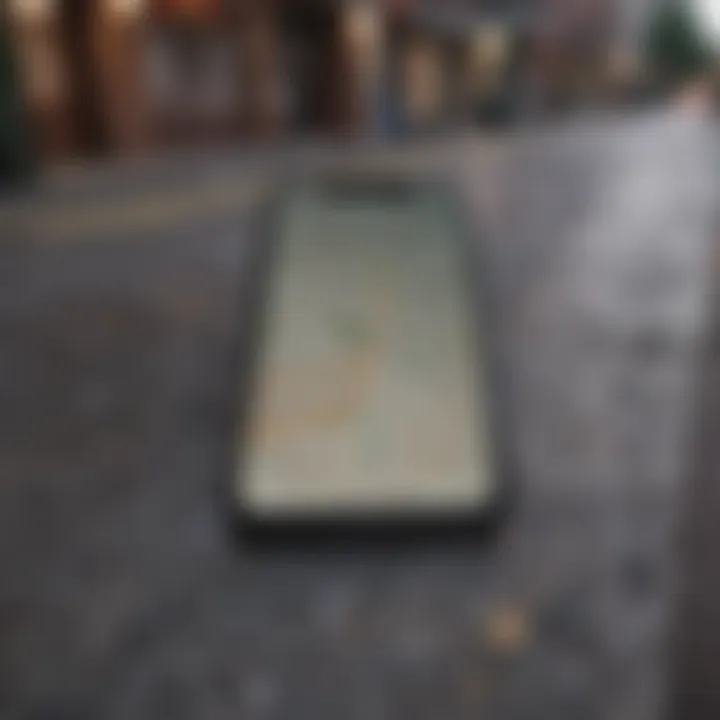 Tracking Functionalities of Find My iPhone Visual representation of tracking functionalities offered by the app.