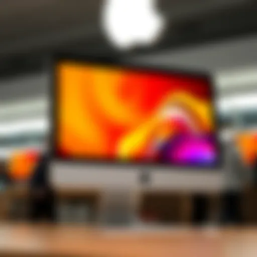 The Stunning Aesthetics of the iMac Sleek design of the latest iMac showcasing vibrant display