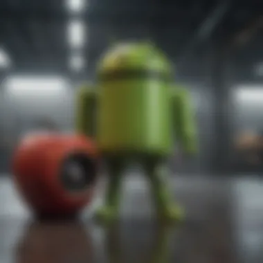 Android vs Apple: Understanding Key Differences A comparison chart highlighting features of Android vs Apple