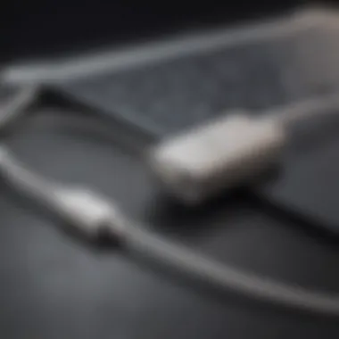 Connecting a USB device to a MacBook Air