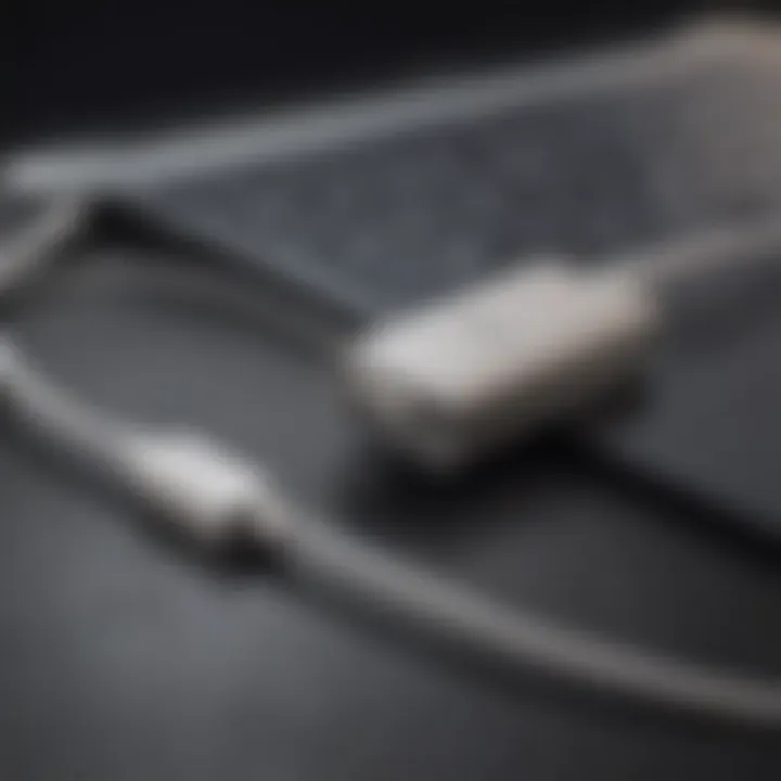 Connecting a USB device to a MacBook Air
