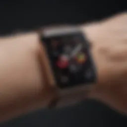 Elegant Apple Watch with customized bands and unique watch face