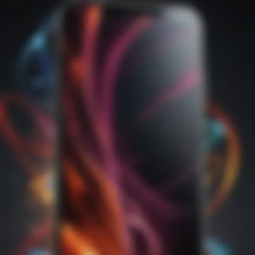 Abstract art phone customization