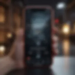 Illustration of an iPhone displaying a call blocking feature